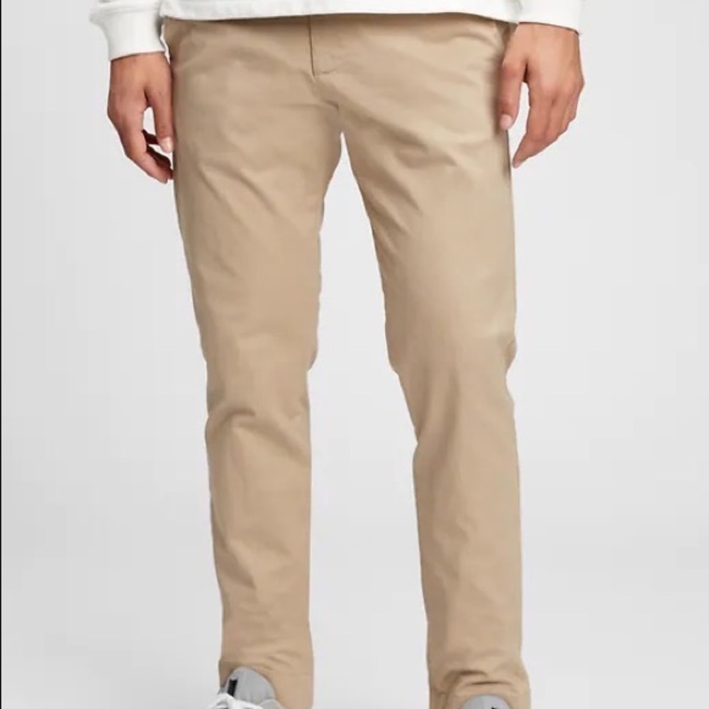 Gap athletic taper khakis